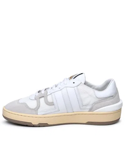 Lanvin White Leather Blend Sneakers In White