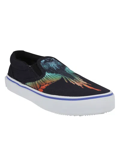 Marcelo Burlon County Of Milan Marcelo Burlon Vulcanized Slip-ons In Black