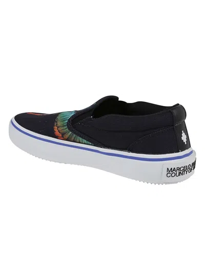 Marcelo Burlon County Of Milan Marcelo Burlon Vulcanized Slip-ons In Black