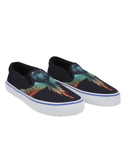 Marcelo Burlon County Of Milan Marcelo Burlon Vulcanized Slip-ons In Black