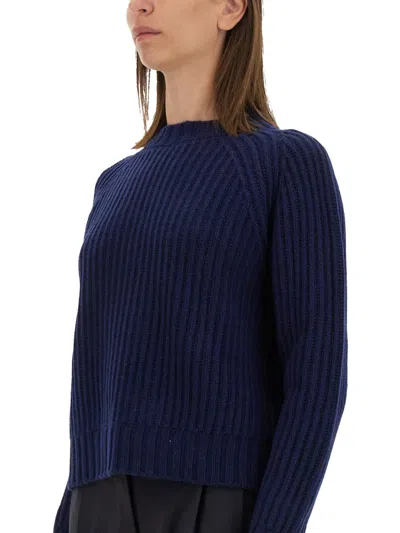 Aspesi Wool Jersey. In Blue