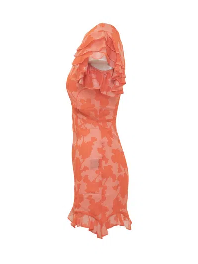 De La Vali Floral-print Dress In Pink