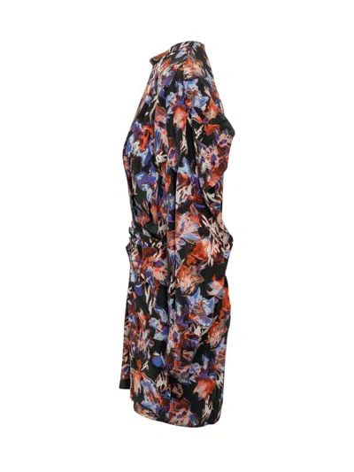 Iro Mini Dress Merera Print In Black