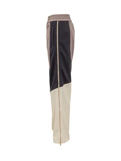 Palm Angels Colorblocked Logo Track Pants In Pink