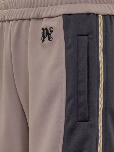 Palm Angels Colorblocked Logo Track Pants In Pink