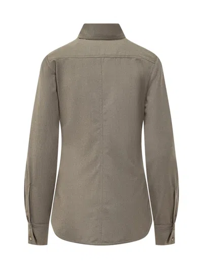 Stella Mccartney Shirt With Buckles In Green