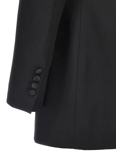 Dolce & Gabbana 'turlington' Blazer Double-breasted Structured Shoulders In Black