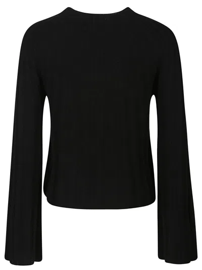 Loulou Studio Koro Ribbed Knit Wool Blend Sweater In Black
