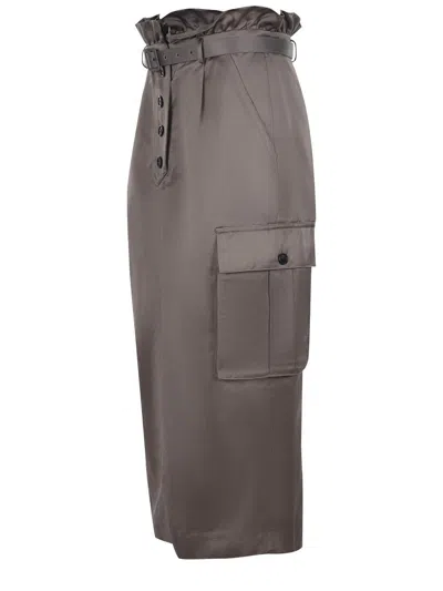 Self-portrait Self Portrait Skirts In Grey