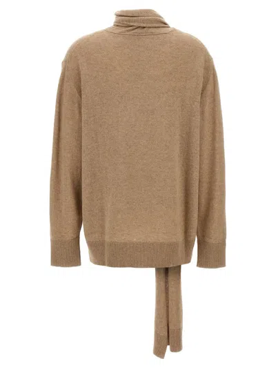 Stella Mccartney Cashmere Neck Sweater In Beige