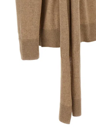 Stella Mccartney Cashmere Neck Sweater In Beige