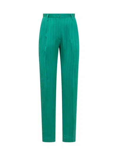 Forte Forte Forte_forte Striped Trousers In Green