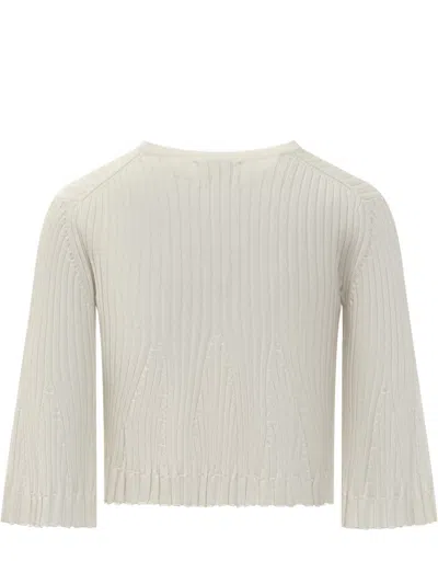 Loulou Studio Ammi Cropped Ribbed Silk-blend Top In White