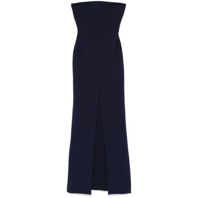 Solace London Bysha Gown In Blue