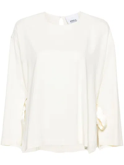 Erika Cavallini Cady Texture Blouse In White
