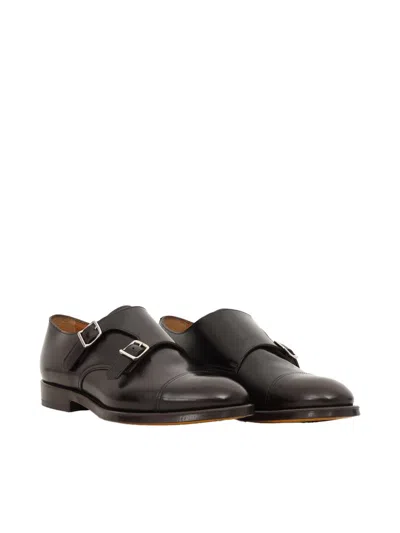 Doucal's Man Loafers Black Size 10 Soft Leather In Brown