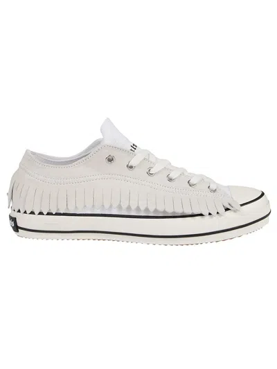 Palm Angels Low Vulcanized Sneakers In White