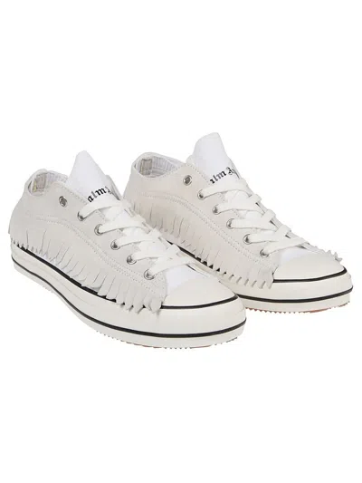 Palm Angels Low Vulcanized Sneakers In White