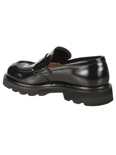 Premiata Royal Chunky Sole Loafer With Penny Strap In Black