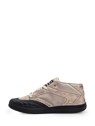 Givenchy Fabric And Leather Sneakers With Intentional Dirties In White