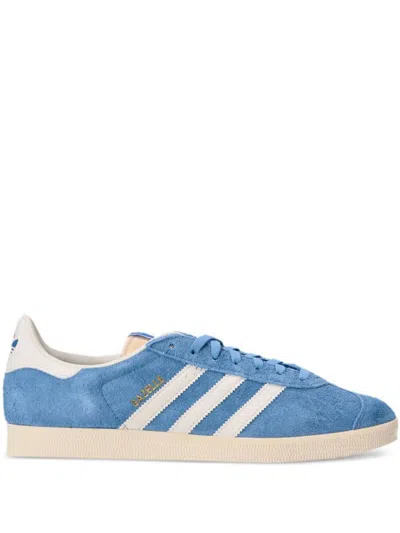 Shop Adidas Originals Adidas Gazelle Lightblue/owhite/crewht Shoes In Blue