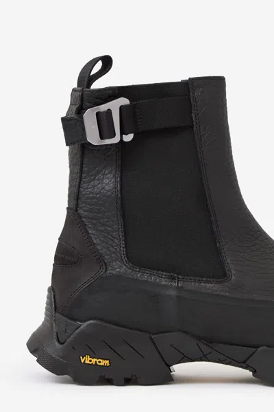 Roa Buckle-detail Chunky Boots In Black