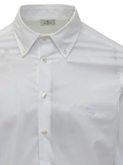 Etro Long-sleeved Roma Shirt In White