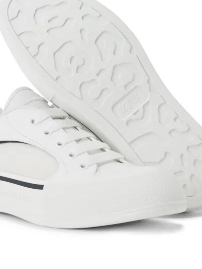 Alexander Mcqueen Skate Deck Plimsoll Low-top Sneakers In White