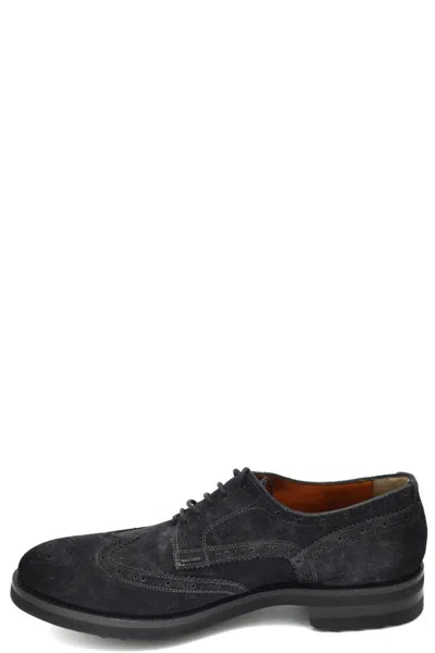 Santoni Derby In Blue