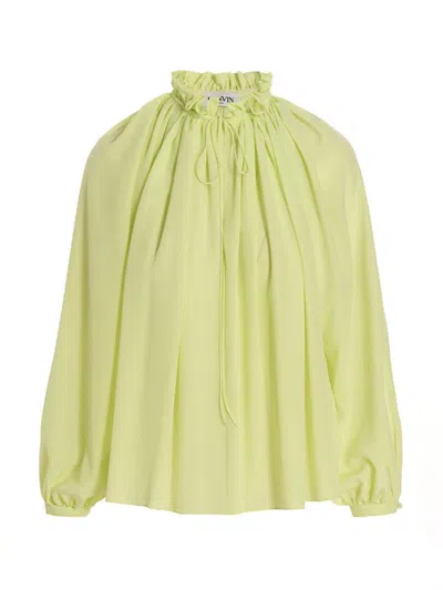 Lanvin Silk Bloshirt Shirt And Blouse Yellow In Yellow