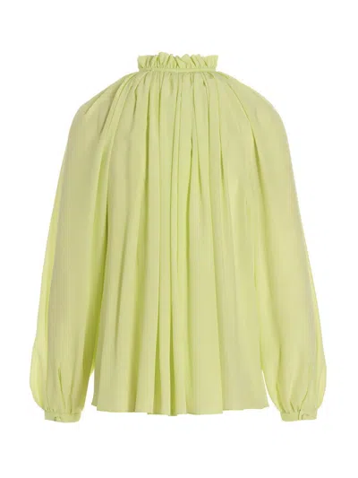 Lanvin Silk Bloshirt Shirt And Blouse Yellow In Yellow