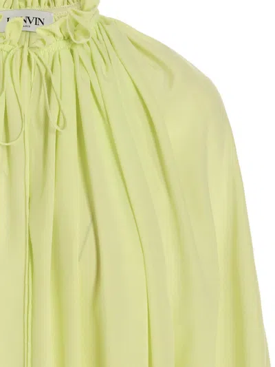 Lanvin Silk Bloshirt Shirt And Blouse Yellow In Yellow