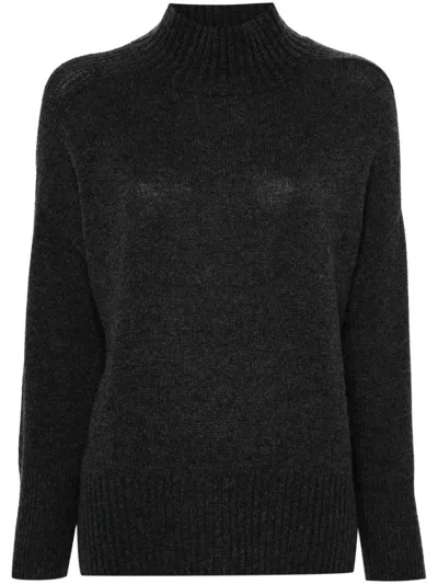 Allude Mock-neck Cashmere Sweater