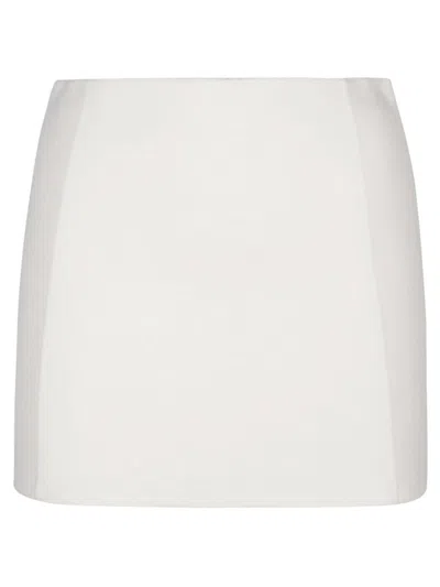 P.a.r.o.s.h Leak Mini Skirt In White