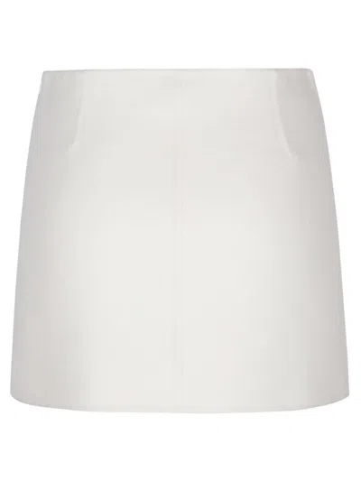 P.a.r.o.s.h Leak Mini Skirt In White