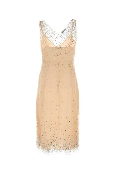 Prada Skin Pink Nylon Dress In Pink