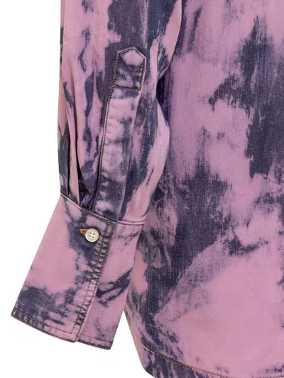 Shop Darkpark Jacqueline Shirt In Purple