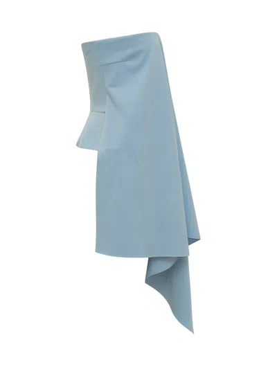Del Core Corset Top In Blue