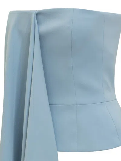 Del Core Corset Top In Blue
