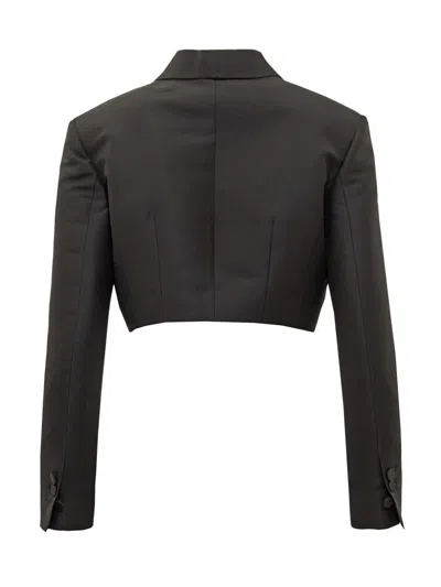 Dsquared2 Cropped Tailored Jacket In Black