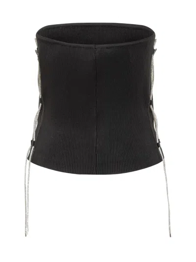 Giuseppe Di Morabito Crystal-embellished Bandeau Top In Black