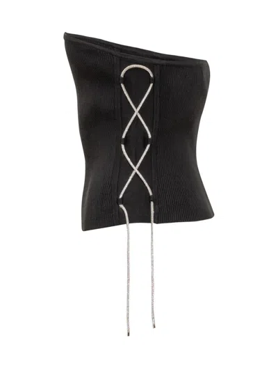 Giuseppe Di Morabito Crystal-embellished Bandeau Top In Black