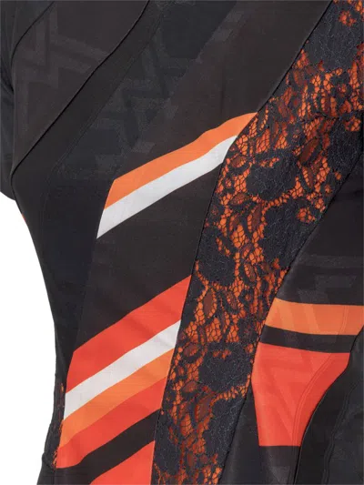 Koché Patchwork T-shirt In Black