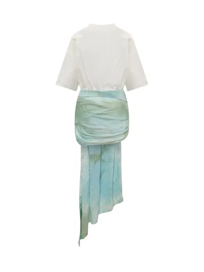 Off-white Off White™ Overlapping White/multicolour Dress In White