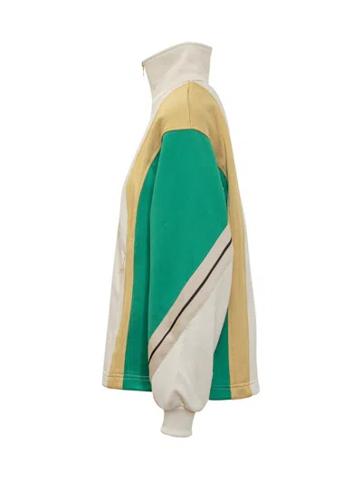 Palm Angels Monogram Colorblock Track Jacket In Multicolor