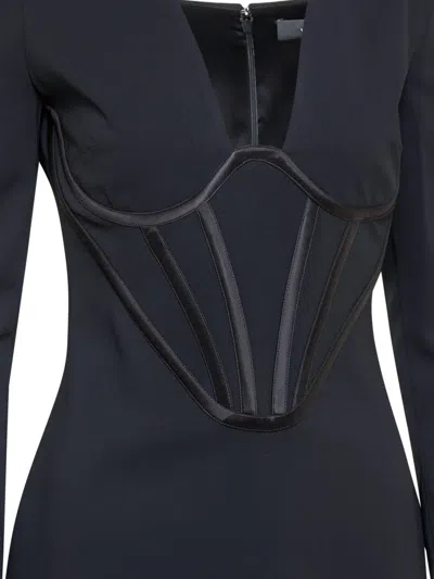 Versace Cocktail Dress In Black