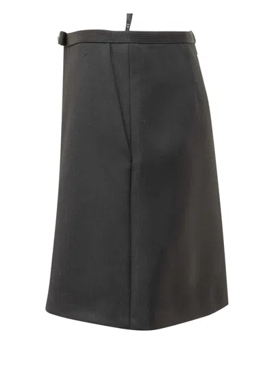 Versace Medusa '95 Virgin-wool Miniskirt In Black