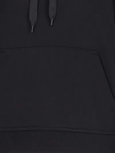 Burberry Poulter Hoodie With Logo Print In Black