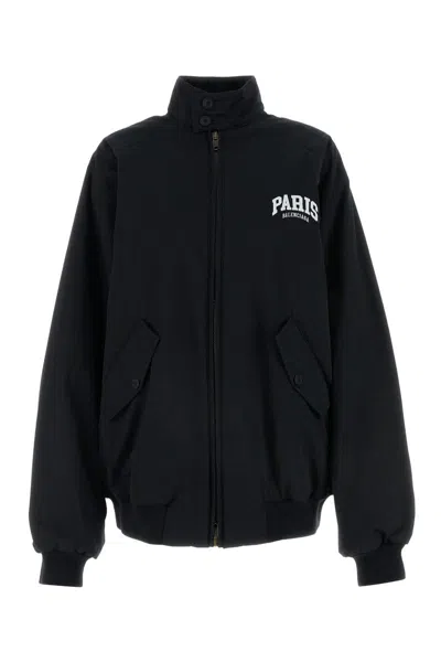 Balenciaga Jacket With Faux Fur Lining In Black