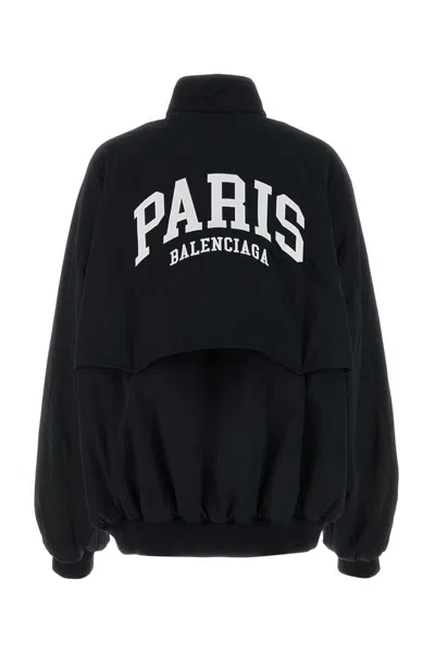 Balenciaga Jacket With Faux Fur Lining In Black